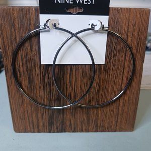 Nine West Large Hoop Earrings